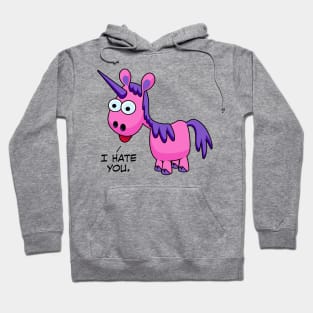 Unicorn Says I Hate You Hoodie